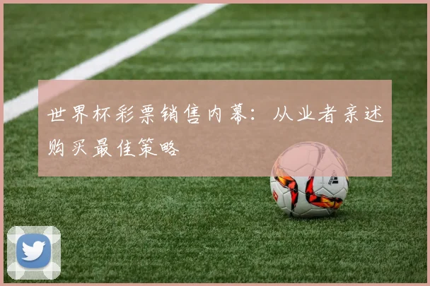世界杯彩票销售内幕：从业者亲述购买最佳策略